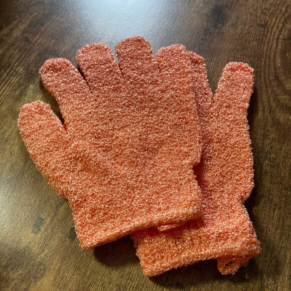 NEW Nylon exfoliating bath gloves, shower gloves - Picture 4 of 4